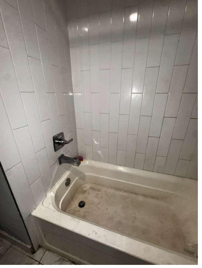 Vanity counter before cleaning